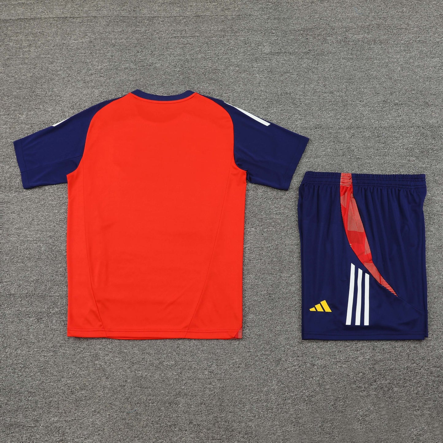 Spain Shorts Set-Red and Navy Blue
