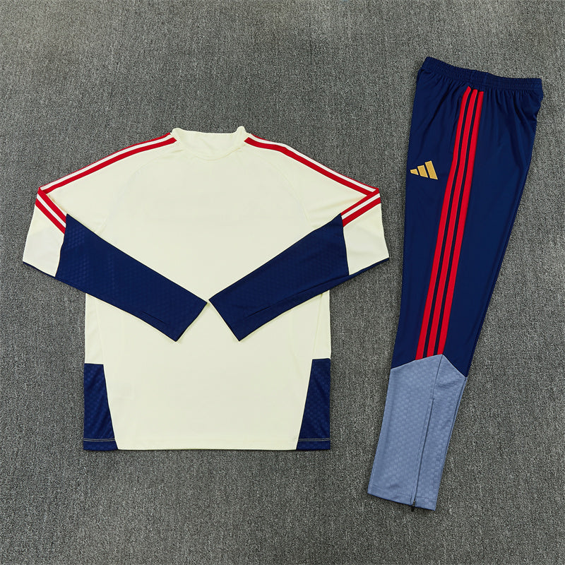 FC Bayern Munich Tracksuit-Cream and Navy Blue