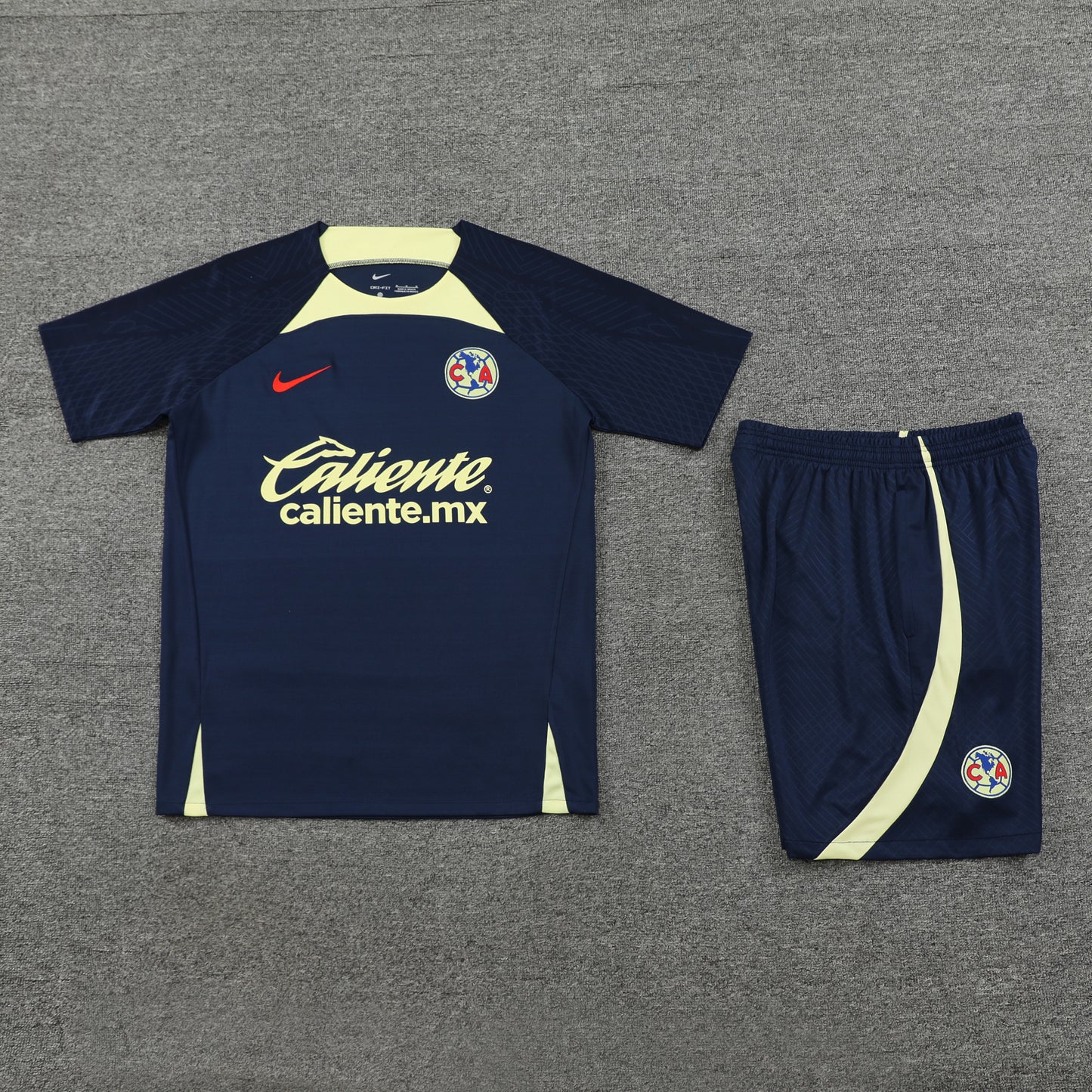 Club America Shorts Set-Navy Blue