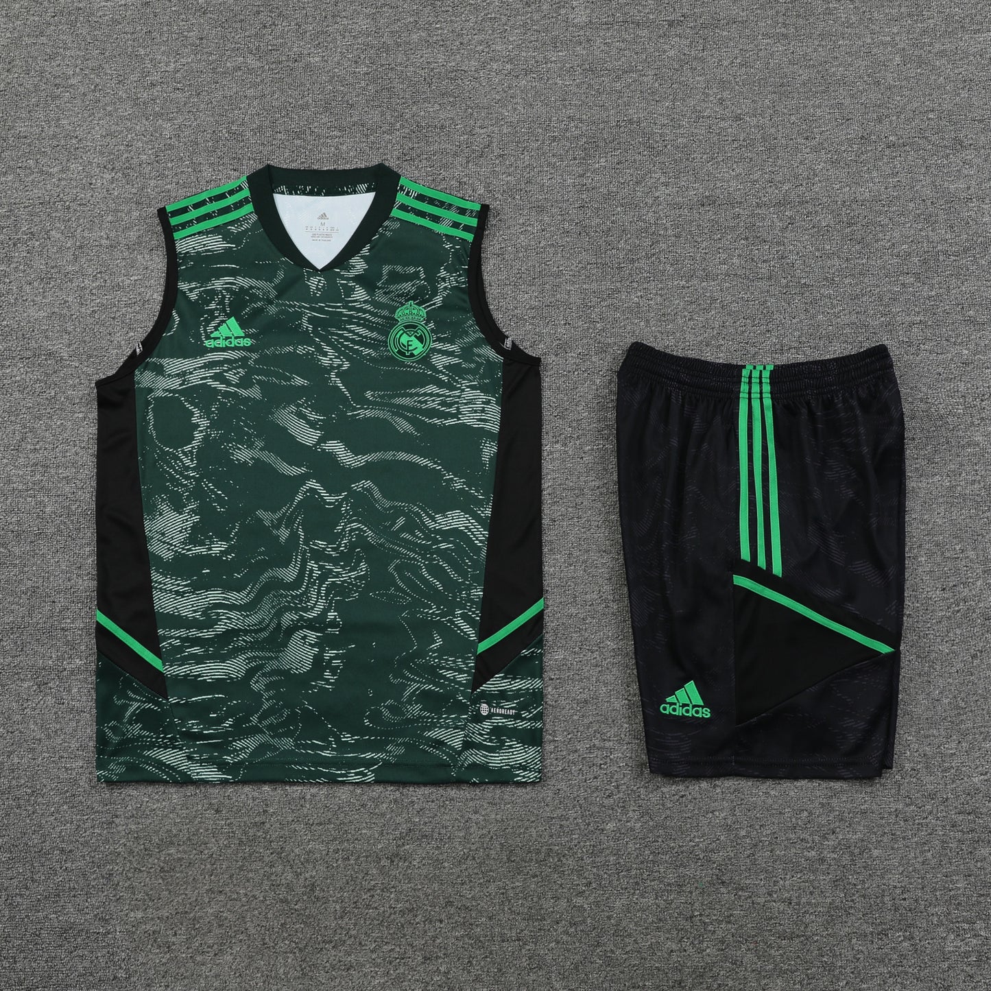 Real Madrid Vest Set-Dark Green and Black