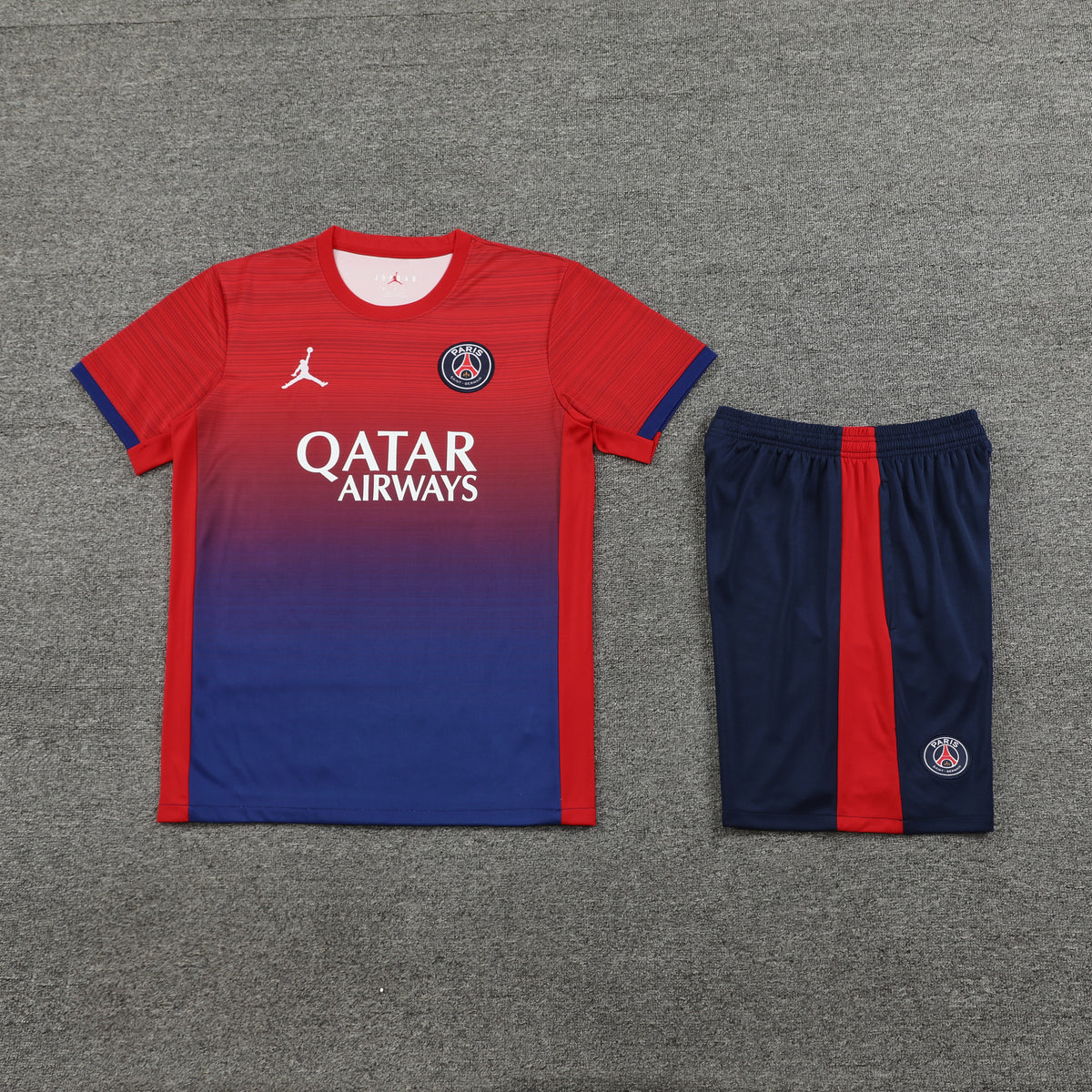 PSG Shorts Set-Red and Dark Blue
