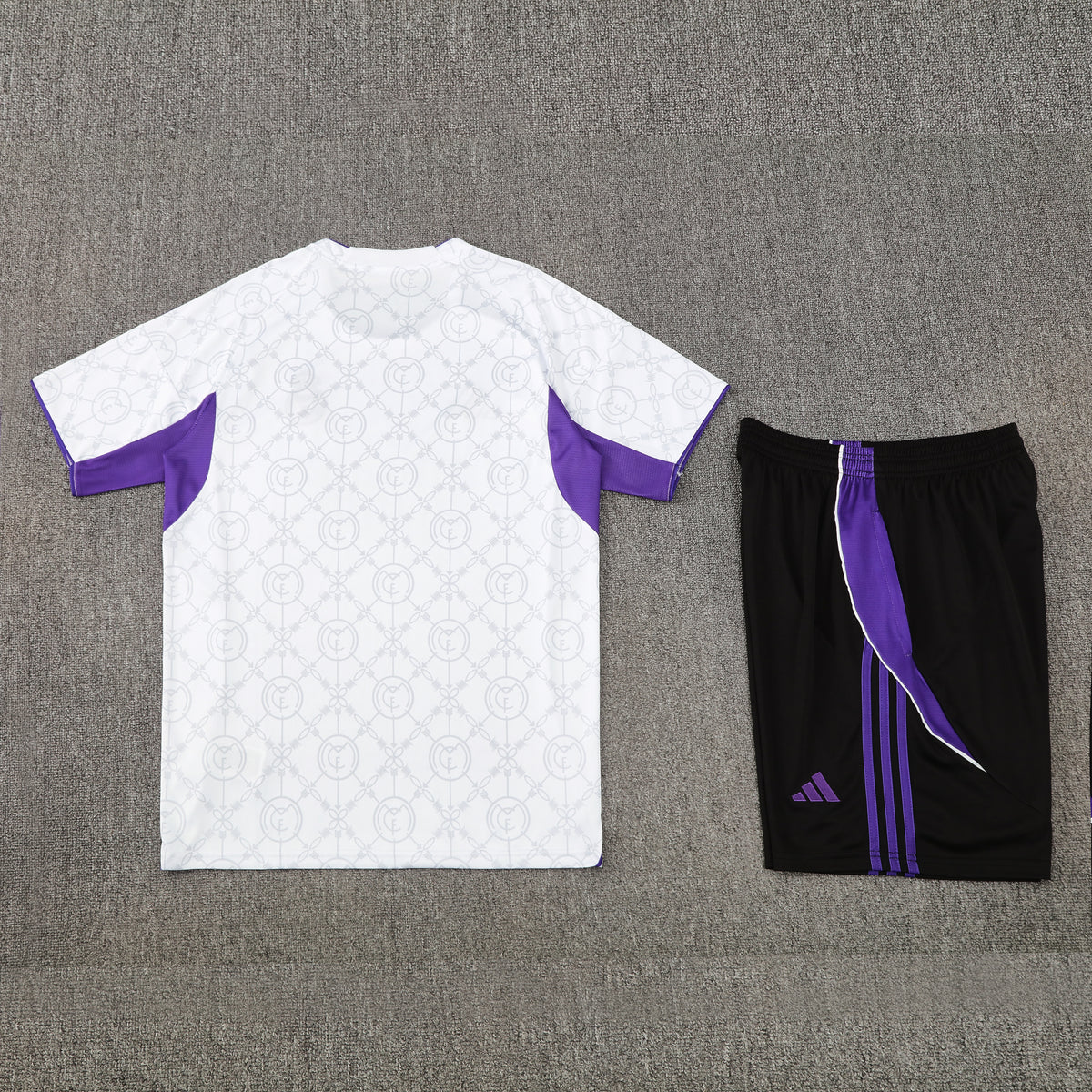 Real Madrid Shorts Set-White, Purple and Black