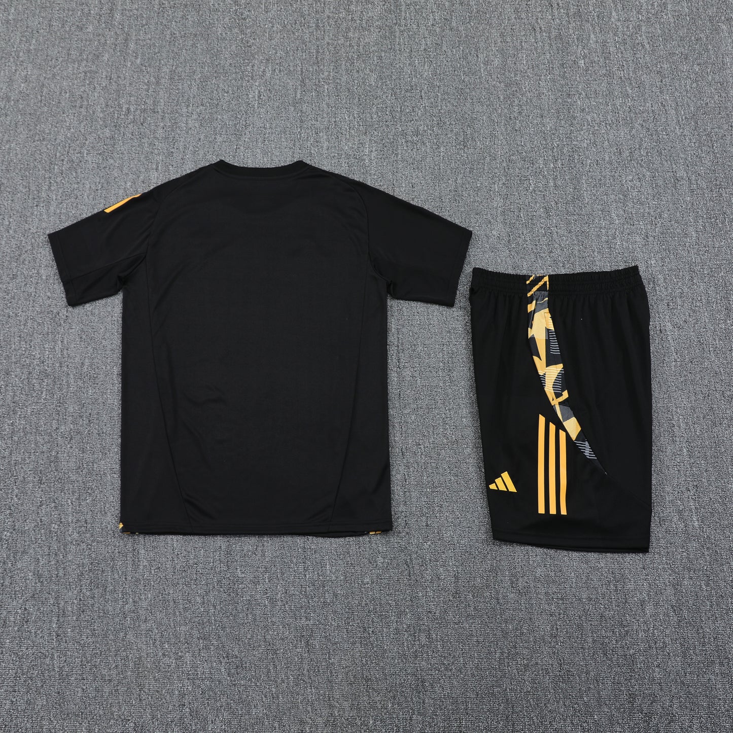 Real Madrid Shorts Set-Black and Golden