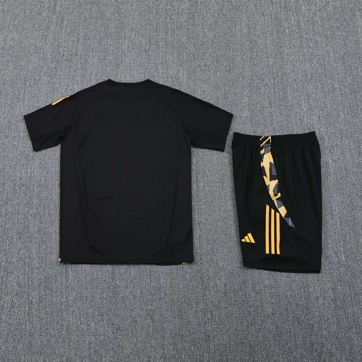 Real Madrid Shorts Set-Black and Golden