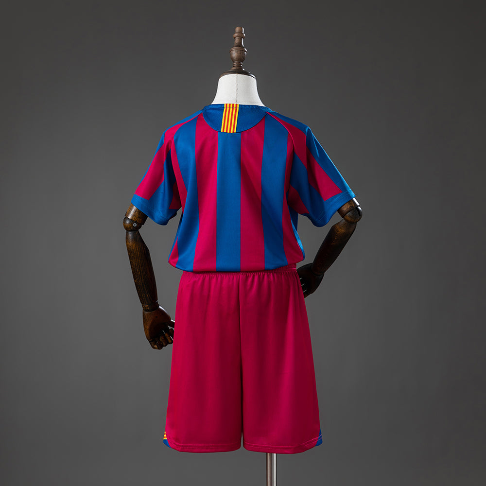 Barcelona 05/06 Home (League Edition) Retro Kids Kit