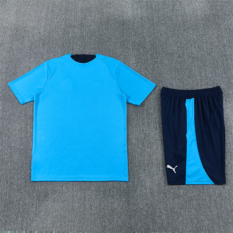 Olympique de Marseille Shorts Set-Blue and Navy Blue