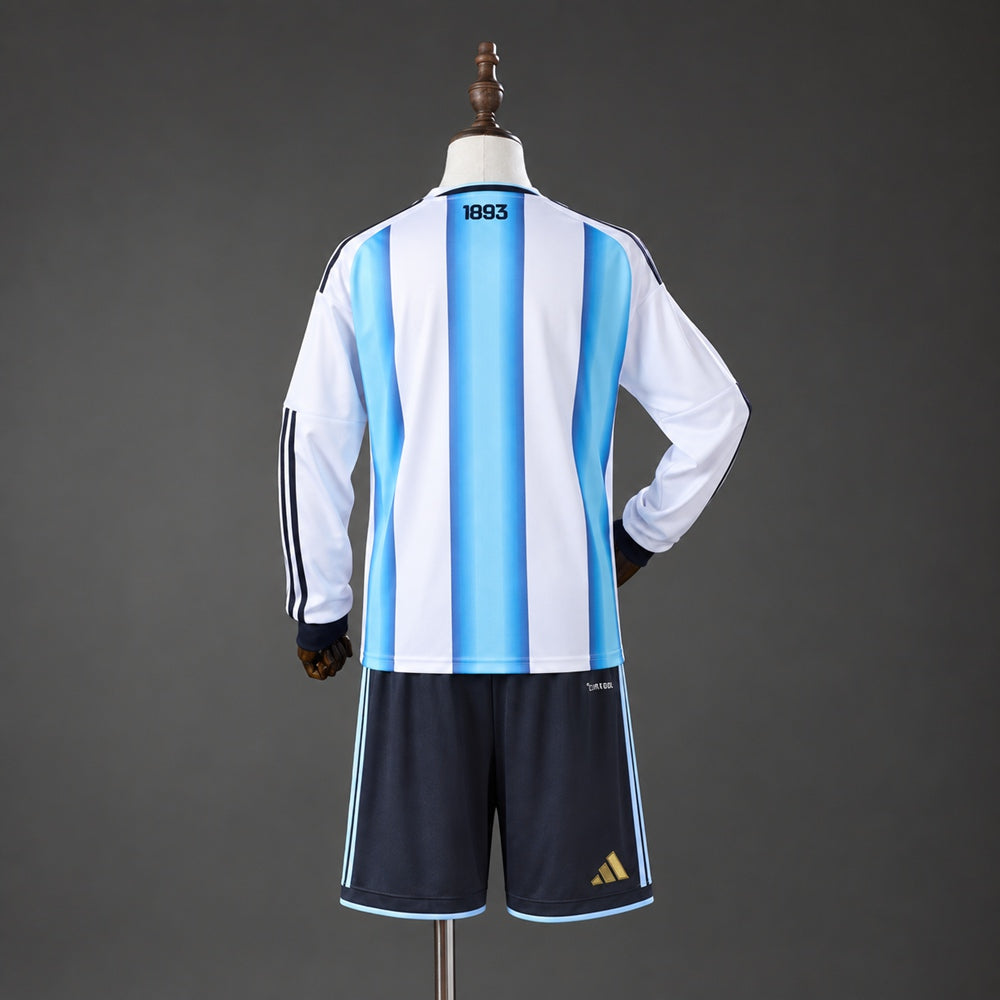 Argentina 2026 Home Long-Sleeve Kids Kit