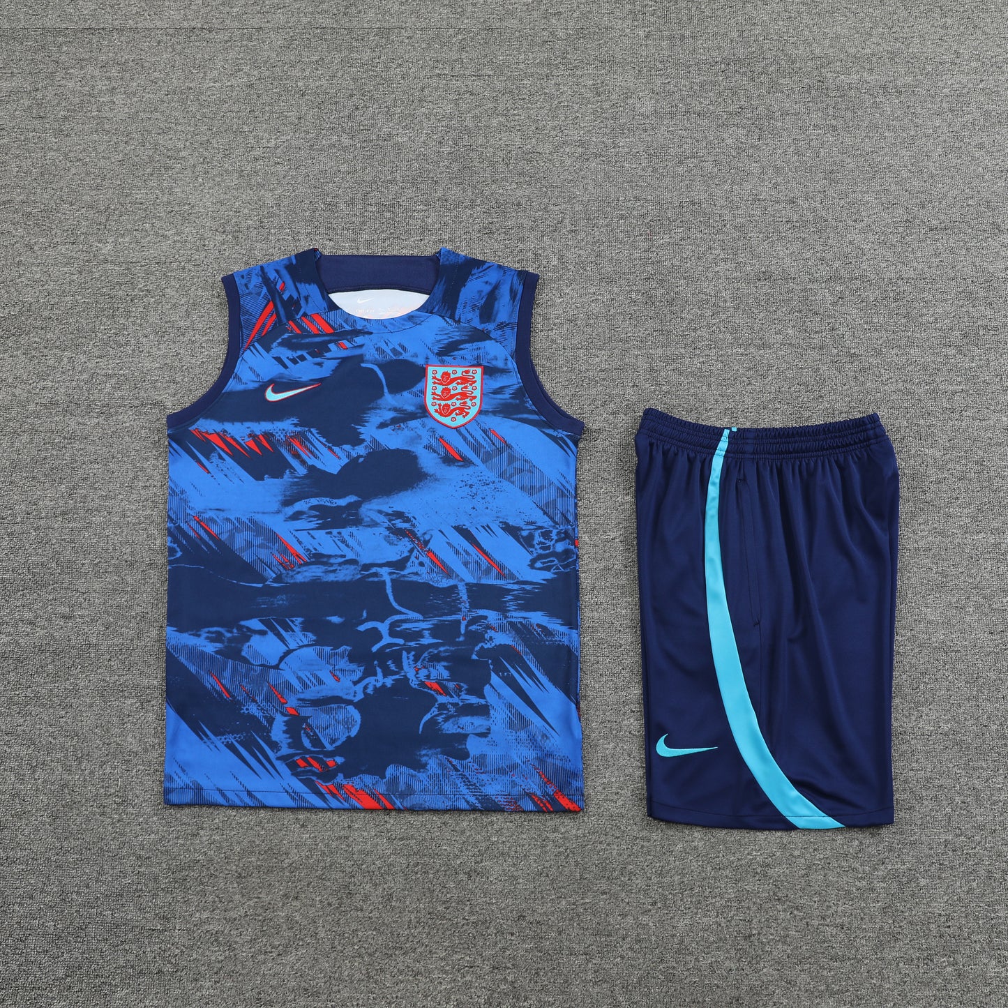 England Vest Set-Blue and Navy