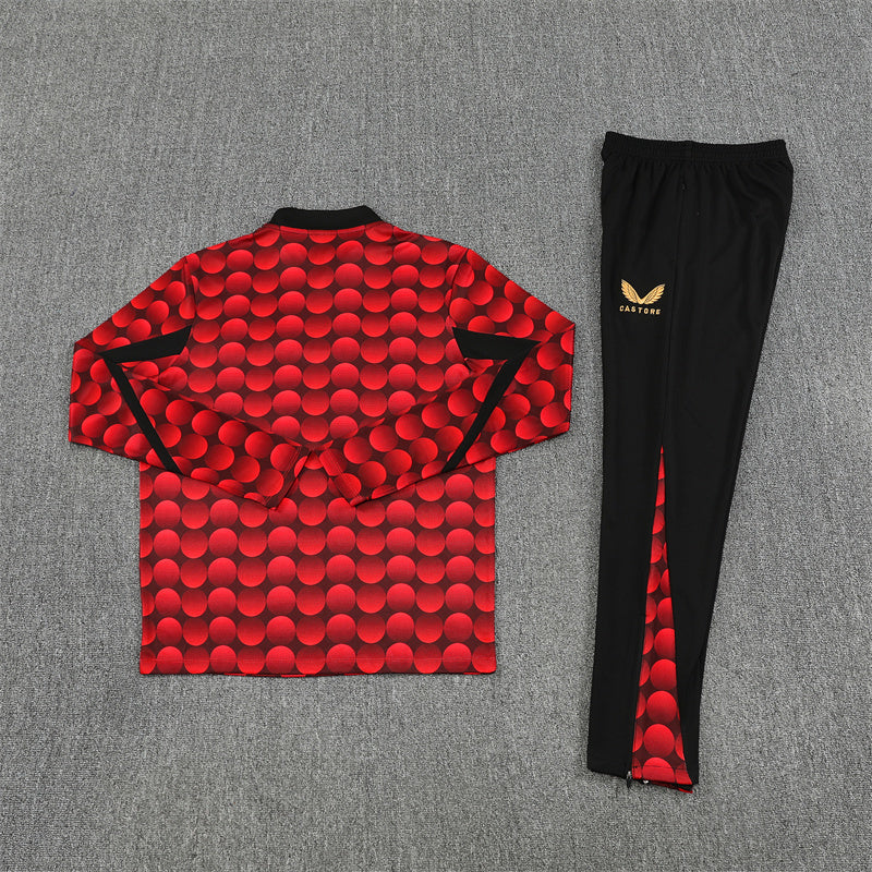 Castore Feyenoord Tracksuit-Red and Black