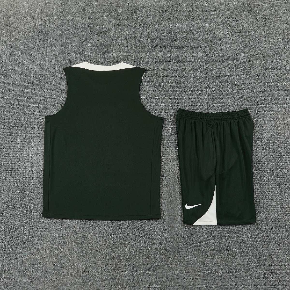 Chelsea Vest Set-Dark Green and Black