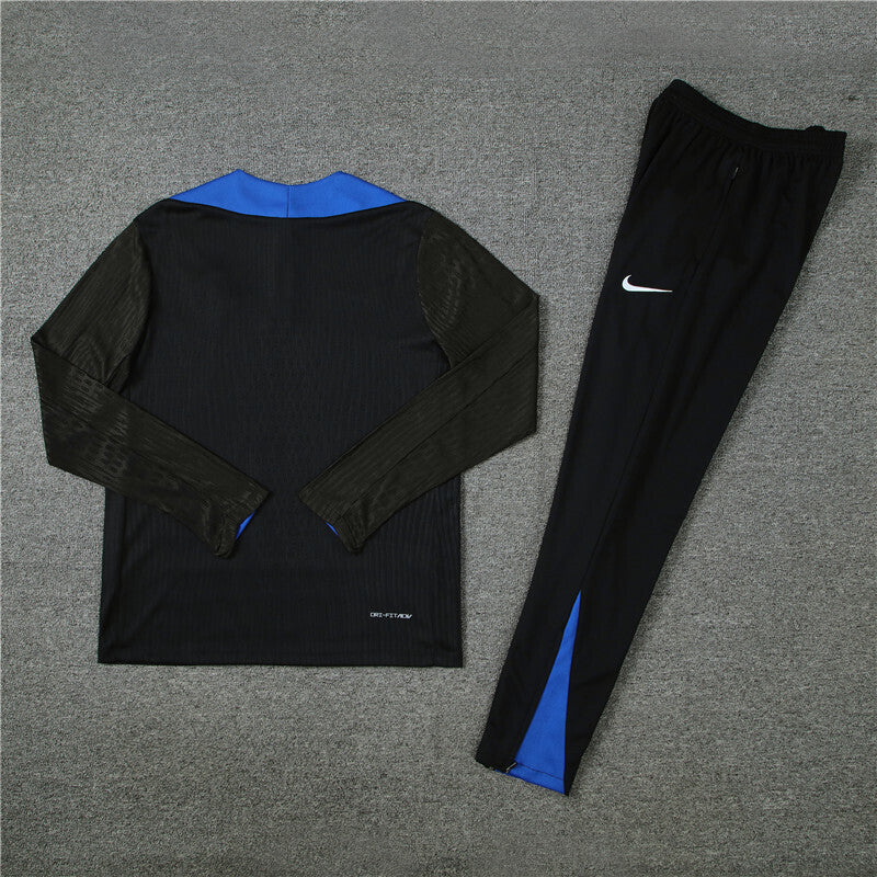 Inter Milan Tracksuit-Black and Blue