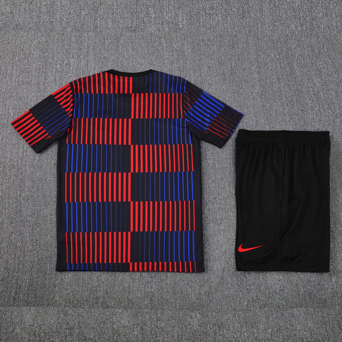Barcelona Shorts Set-Red, Blue and Black