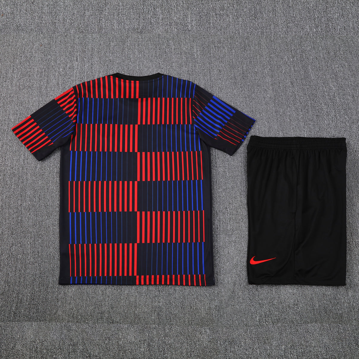 Barcelona Shorts Set-Red, Blue and Black