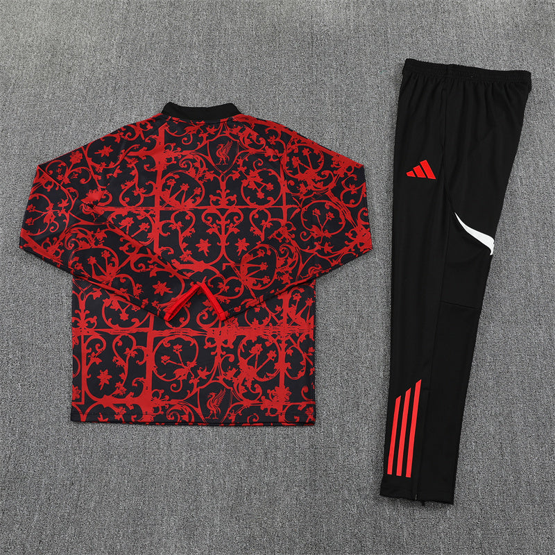 Liverpool Tracksuit-Red and Black