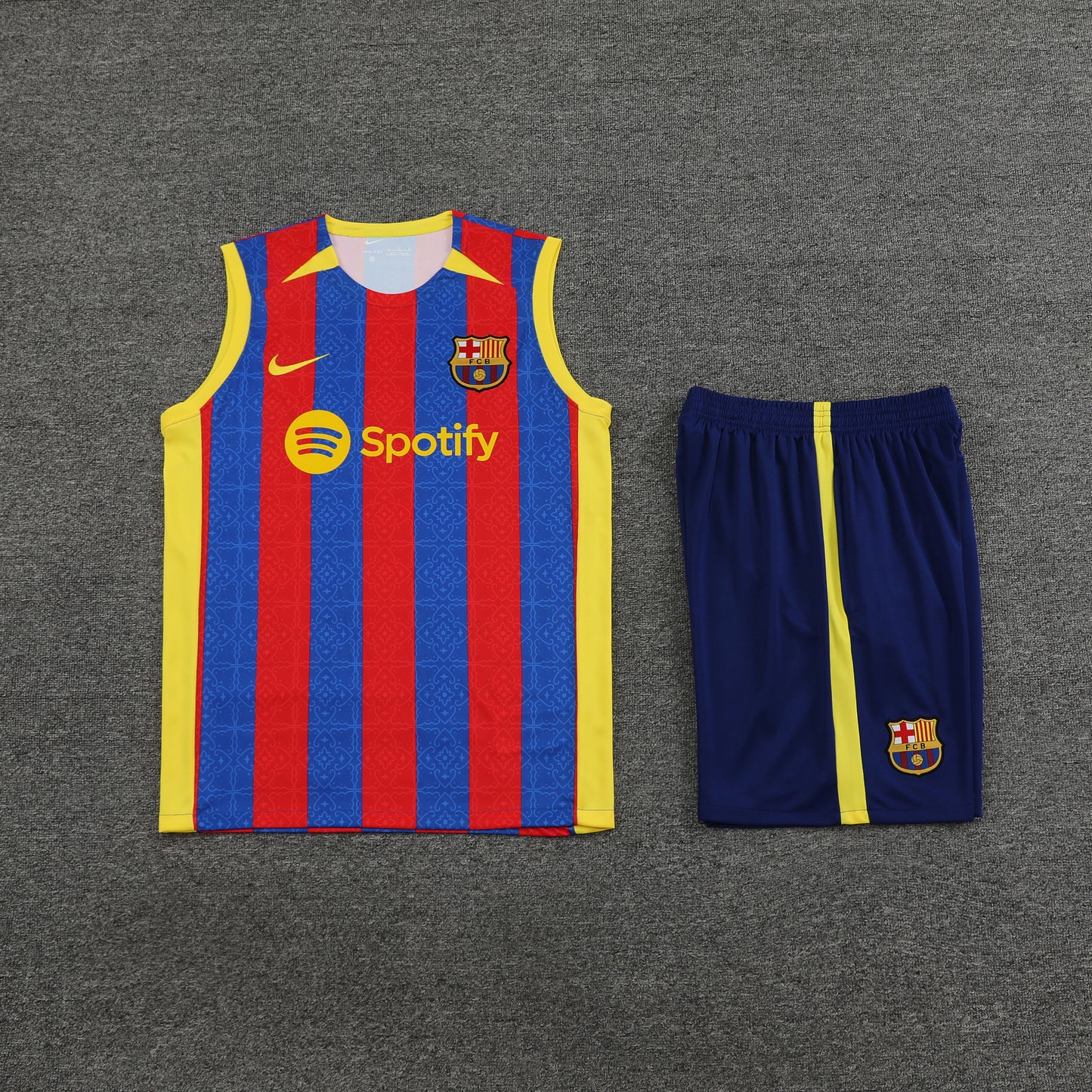 Barcelona Vest Set-Red and Blue