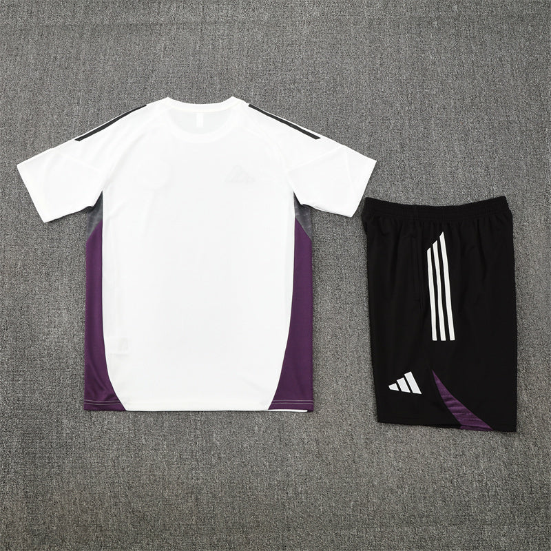 Manchester United Shorts Set-White and Black