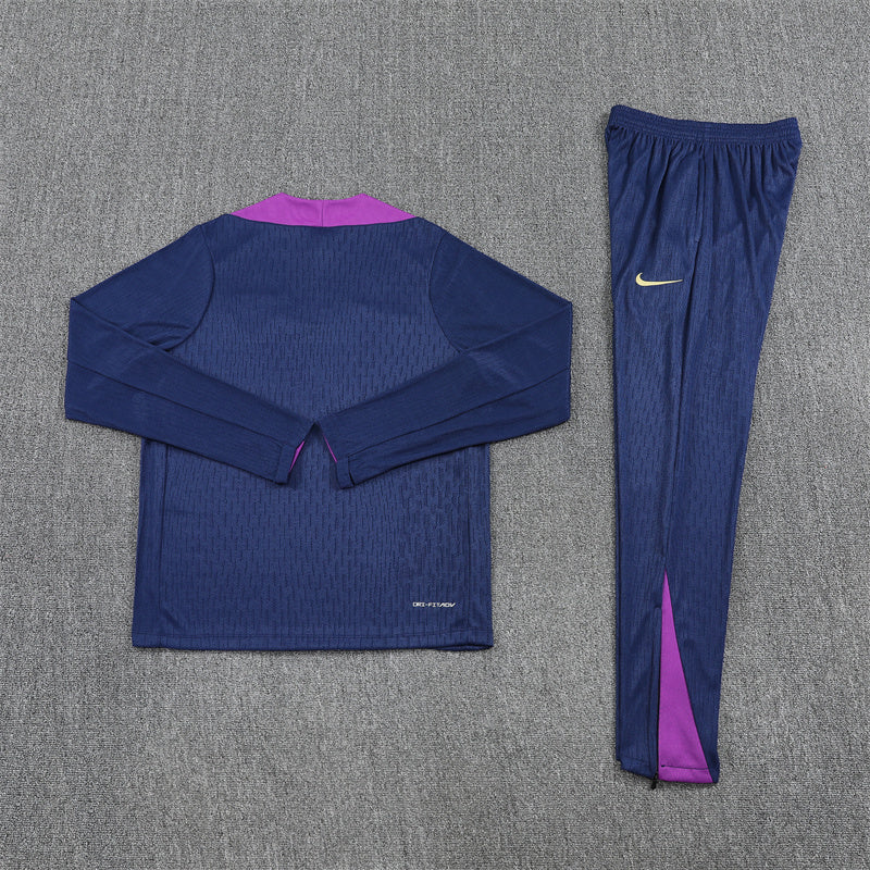 Barcelona Tracksuit-Navy Blue and Purple