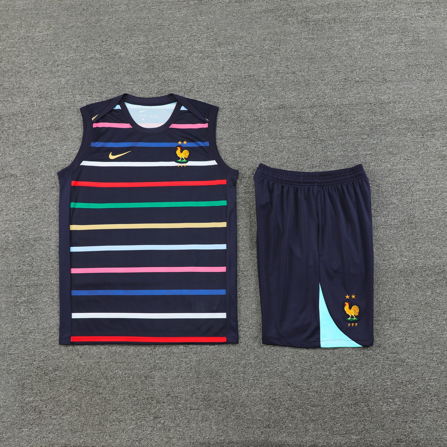 France Vest Set-Multicolor