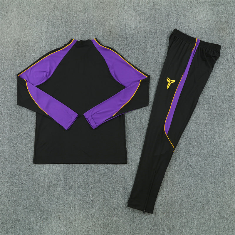 Barcelona Tracksuit-Black and Purple