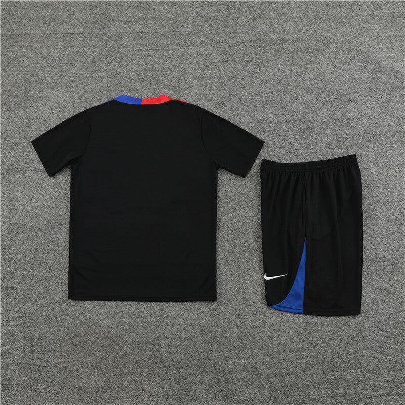 Barcelona Shorts Set-Red, Blue and Black