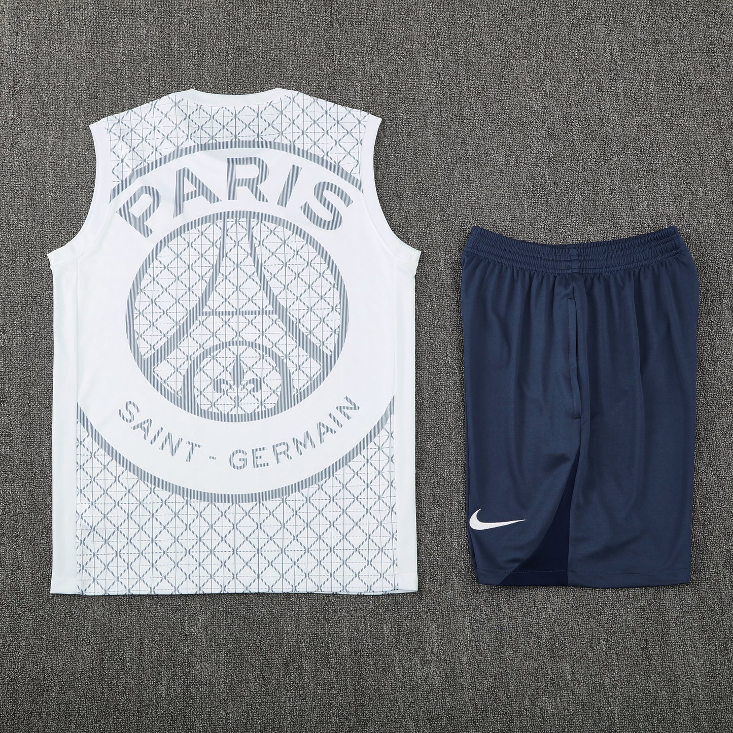 PSG Vest Set-White and Dark Grey