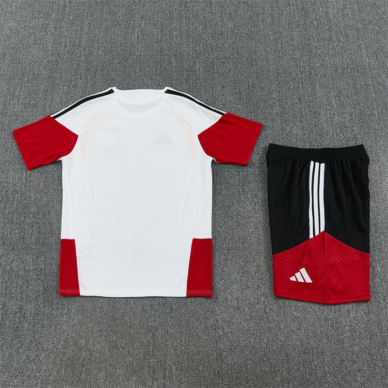 Germany Shorts Set-White, Red and Black