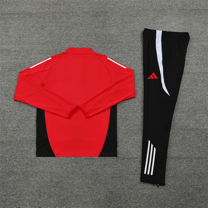 Manchester United Tracksuit-Red and Black