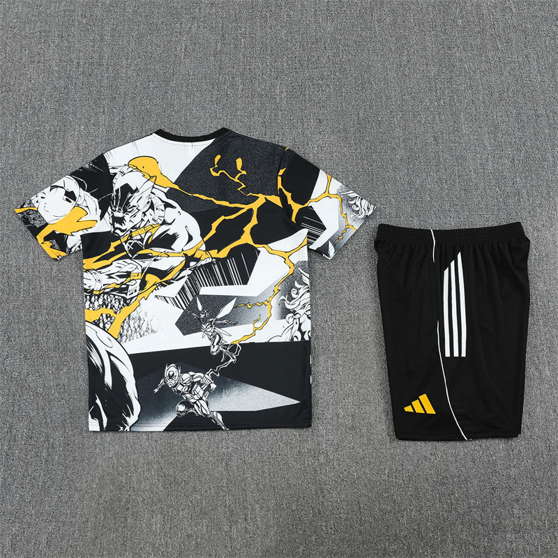 Real Madrid Shorts Set-White and Black