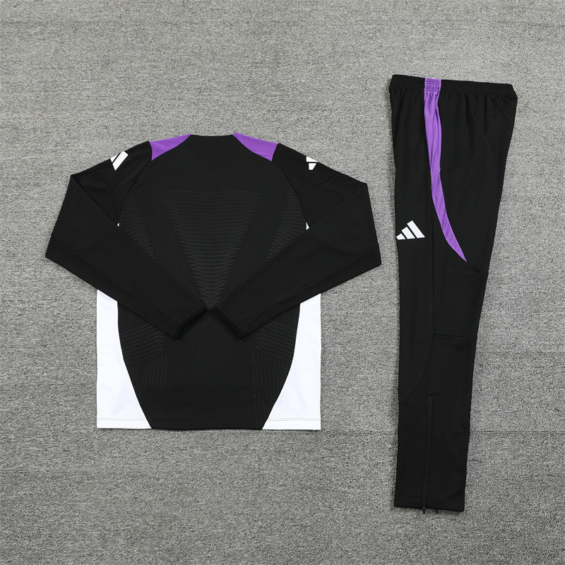 Real Madrid Tracksuit-Purple, White and Black