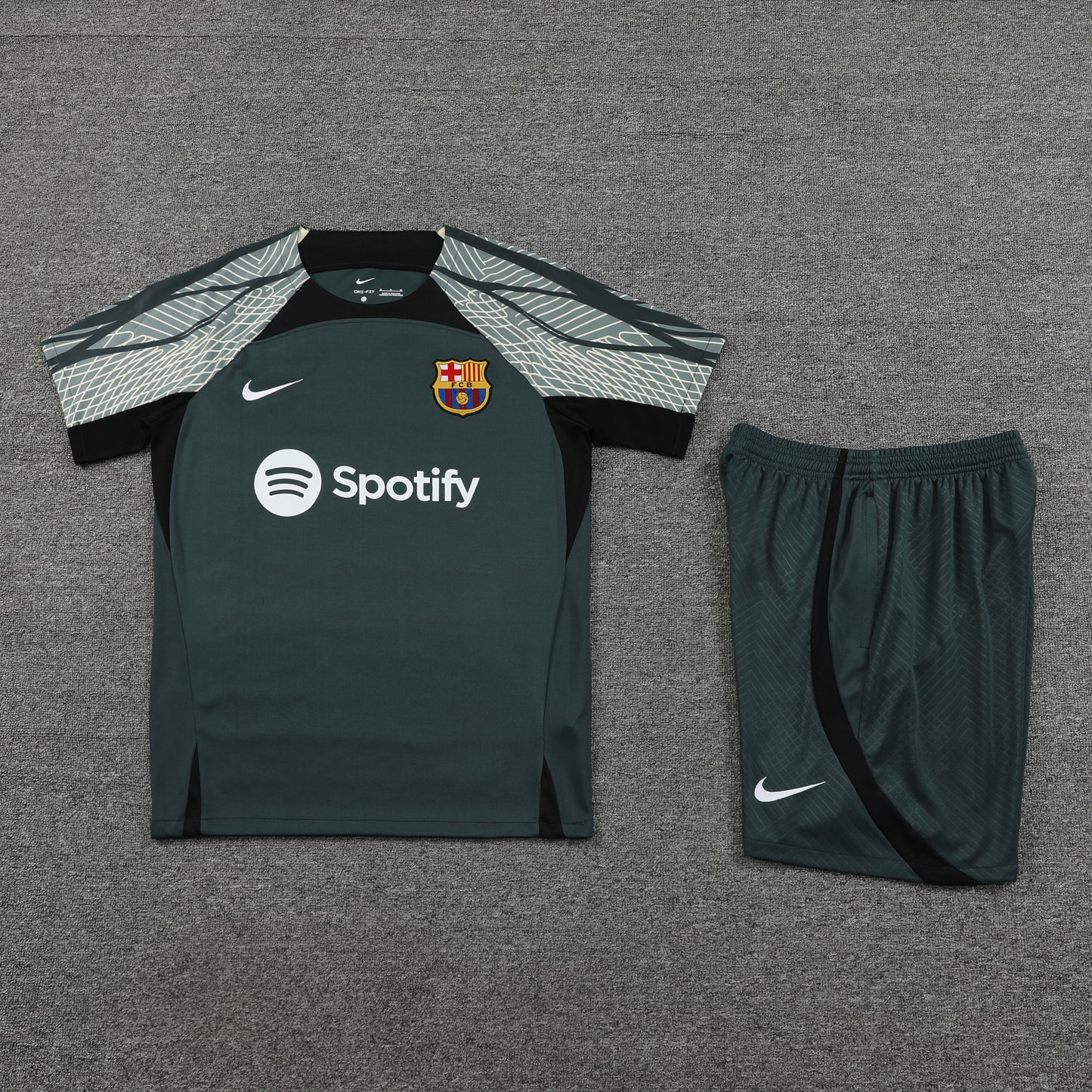Barcelona Shorts Set-Dark Grey