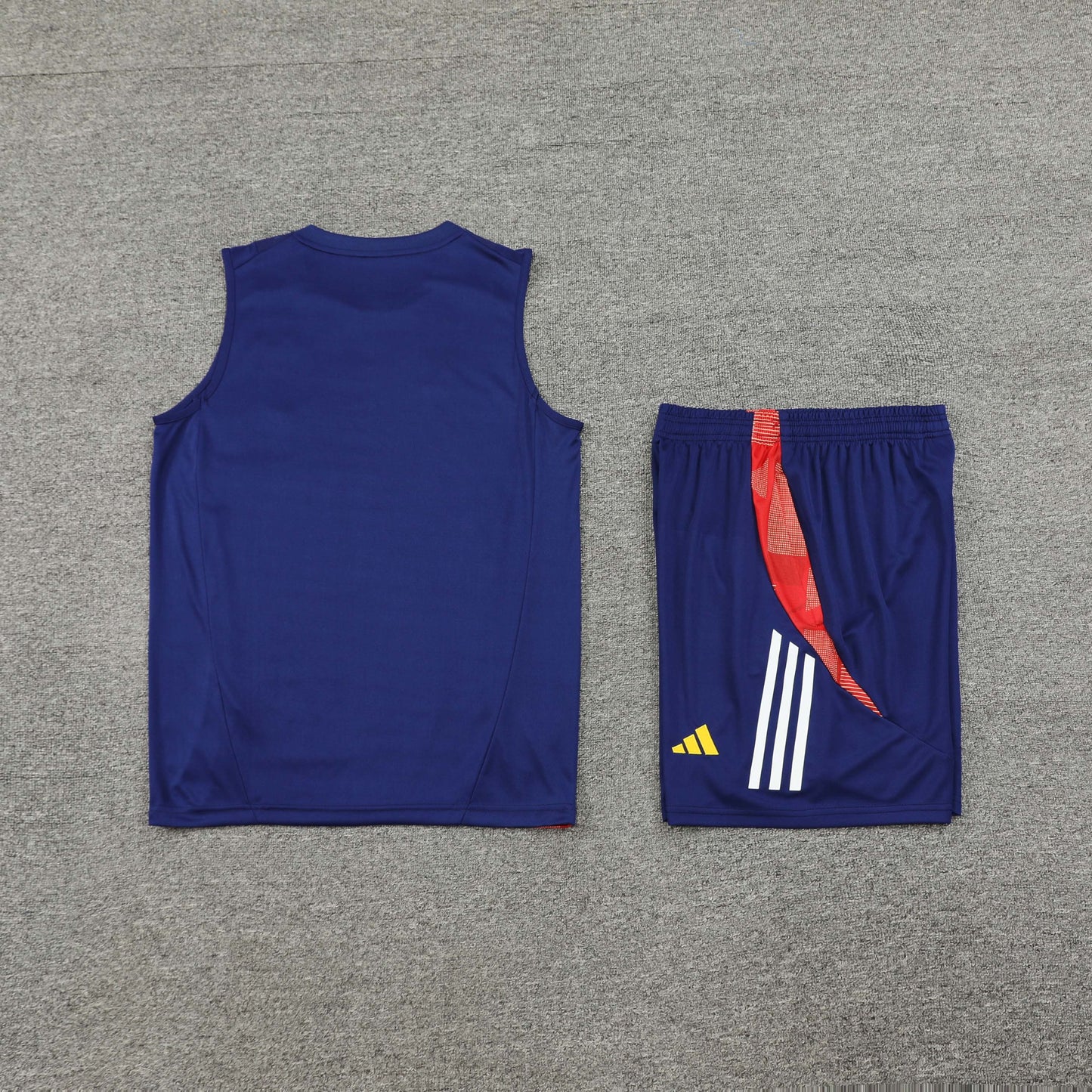Spain Vest Set-Navy Blue
