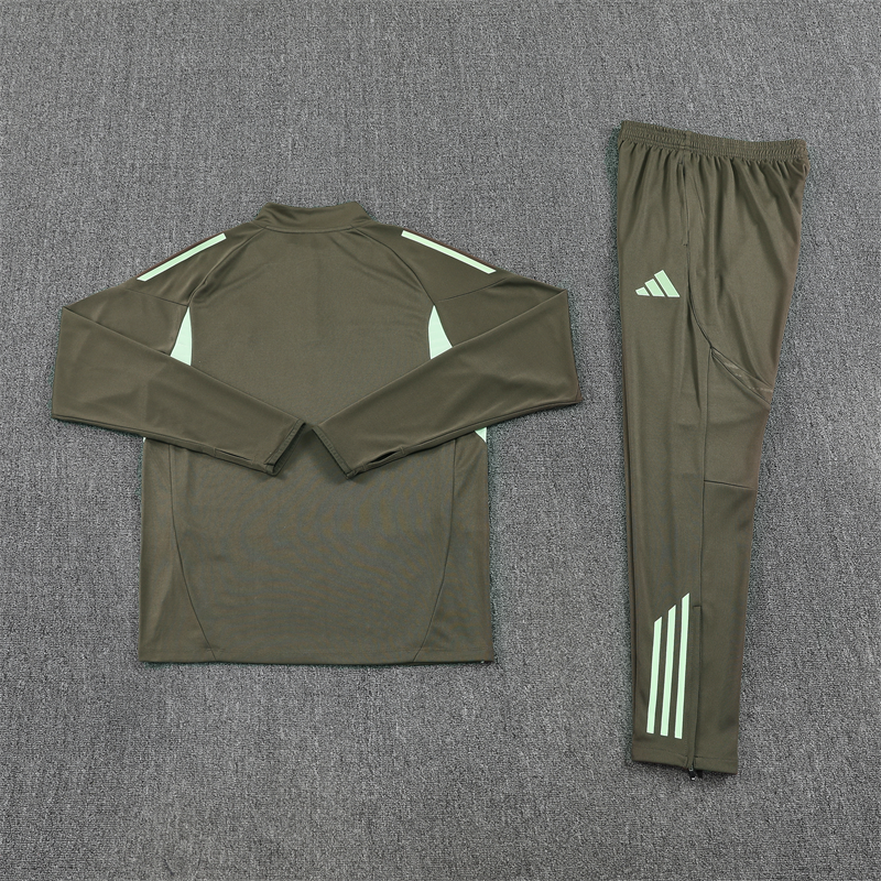 Real Madrid Tracksuit-Brownish Green