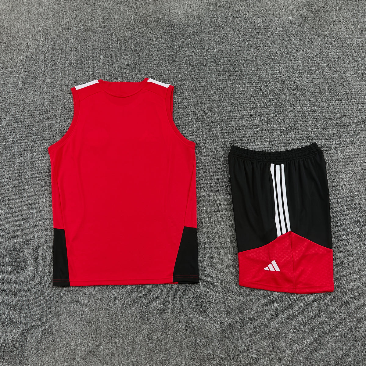 Germany Vest Set-Red and Black