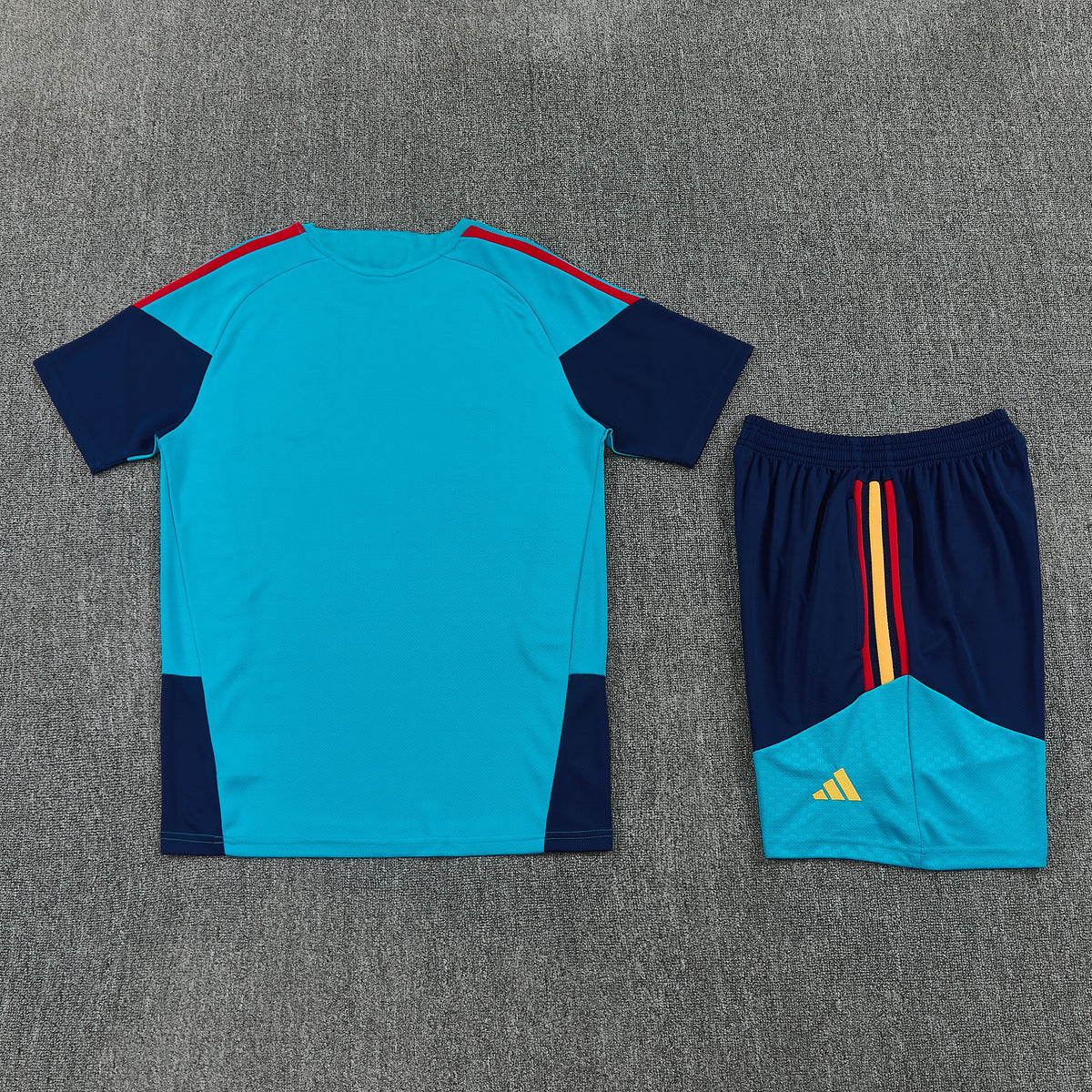 Spain Shorts Set-Blue and Navy Blue