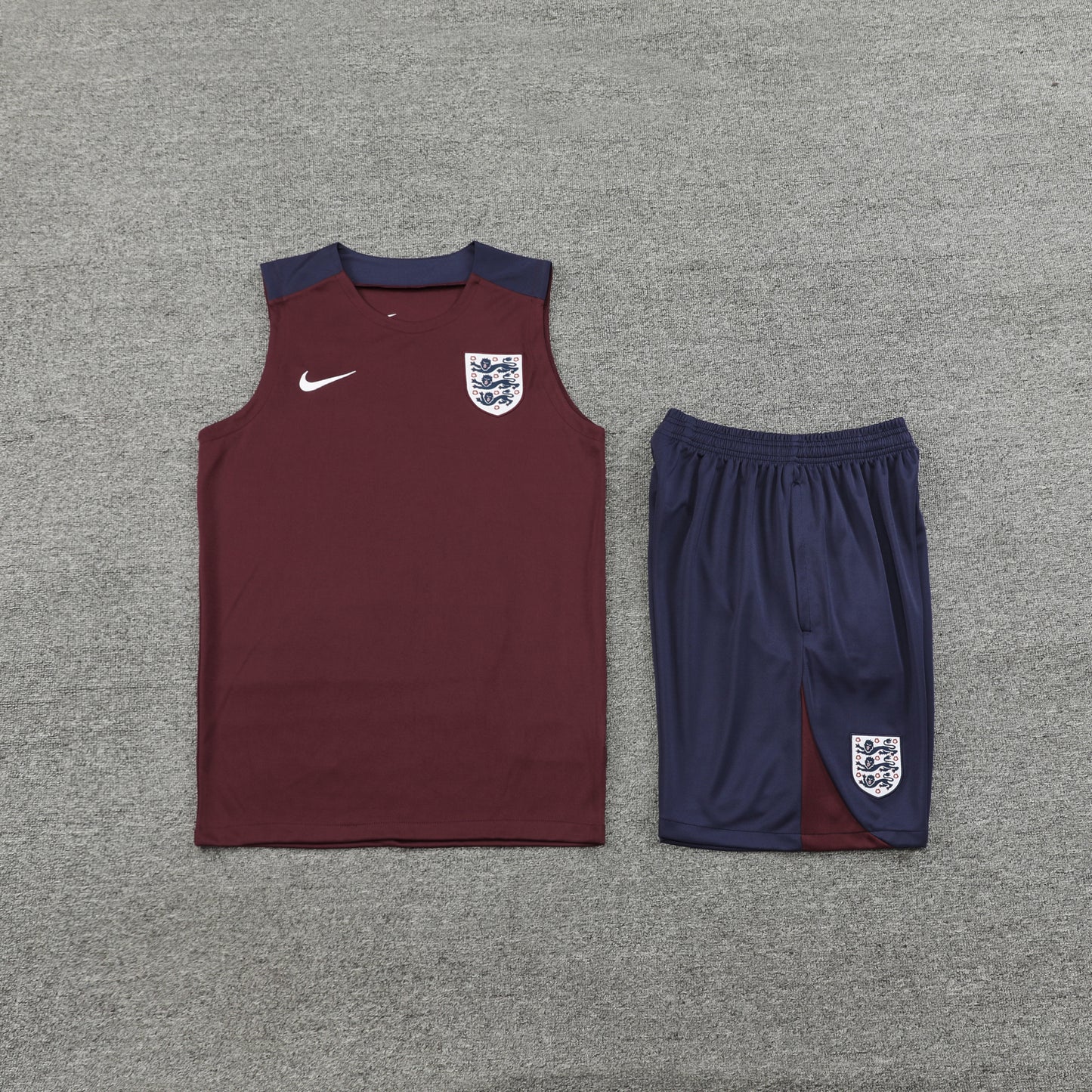 England Vest Set-Brown and Navy Blue