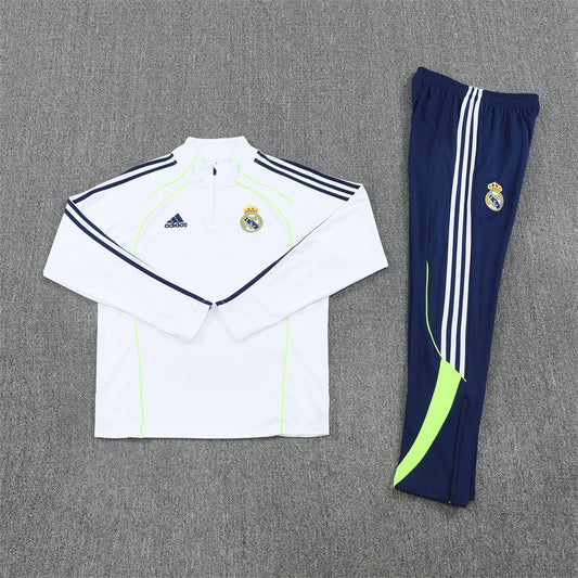 Real Madrid Tracksuit-White and Navy Blue