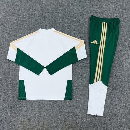Italy Tracksuit-White and Dark Green
