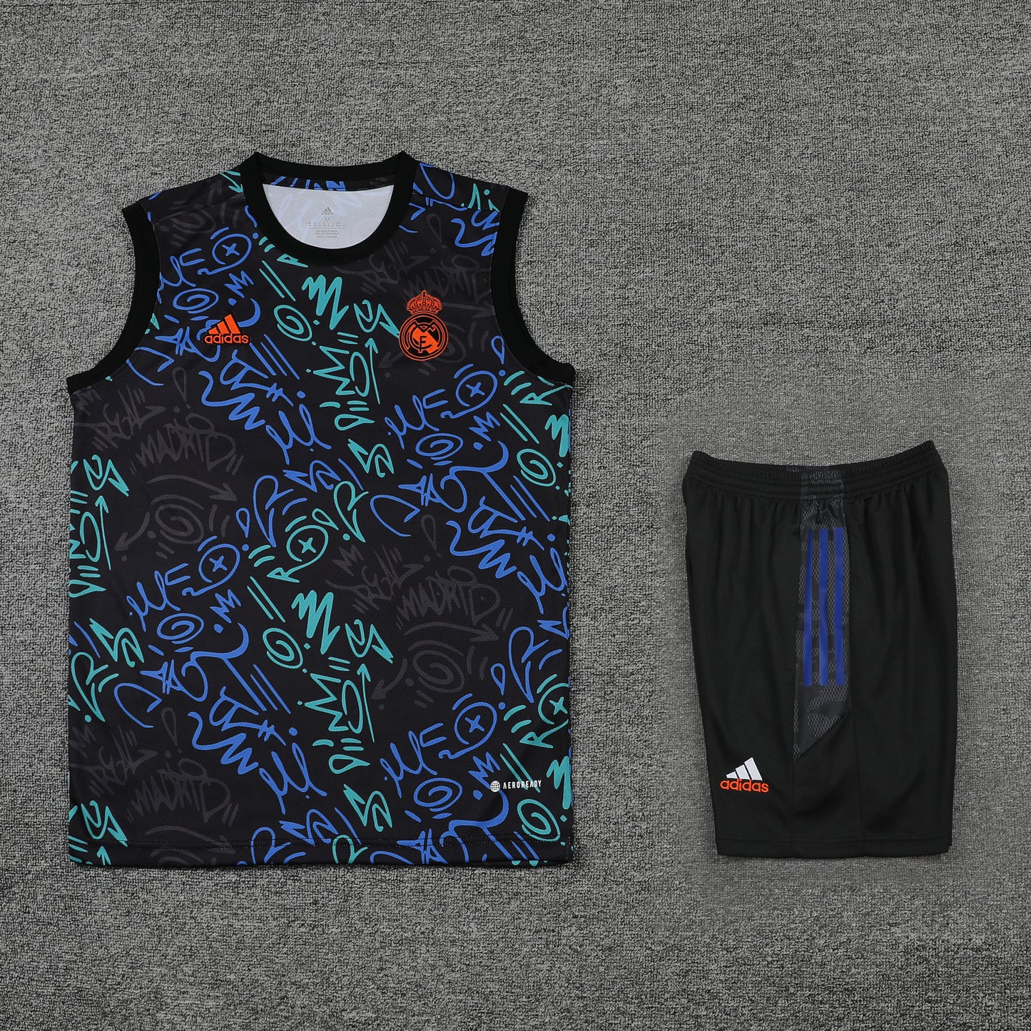 Barcelona Vest Set-Green, Blue and Black