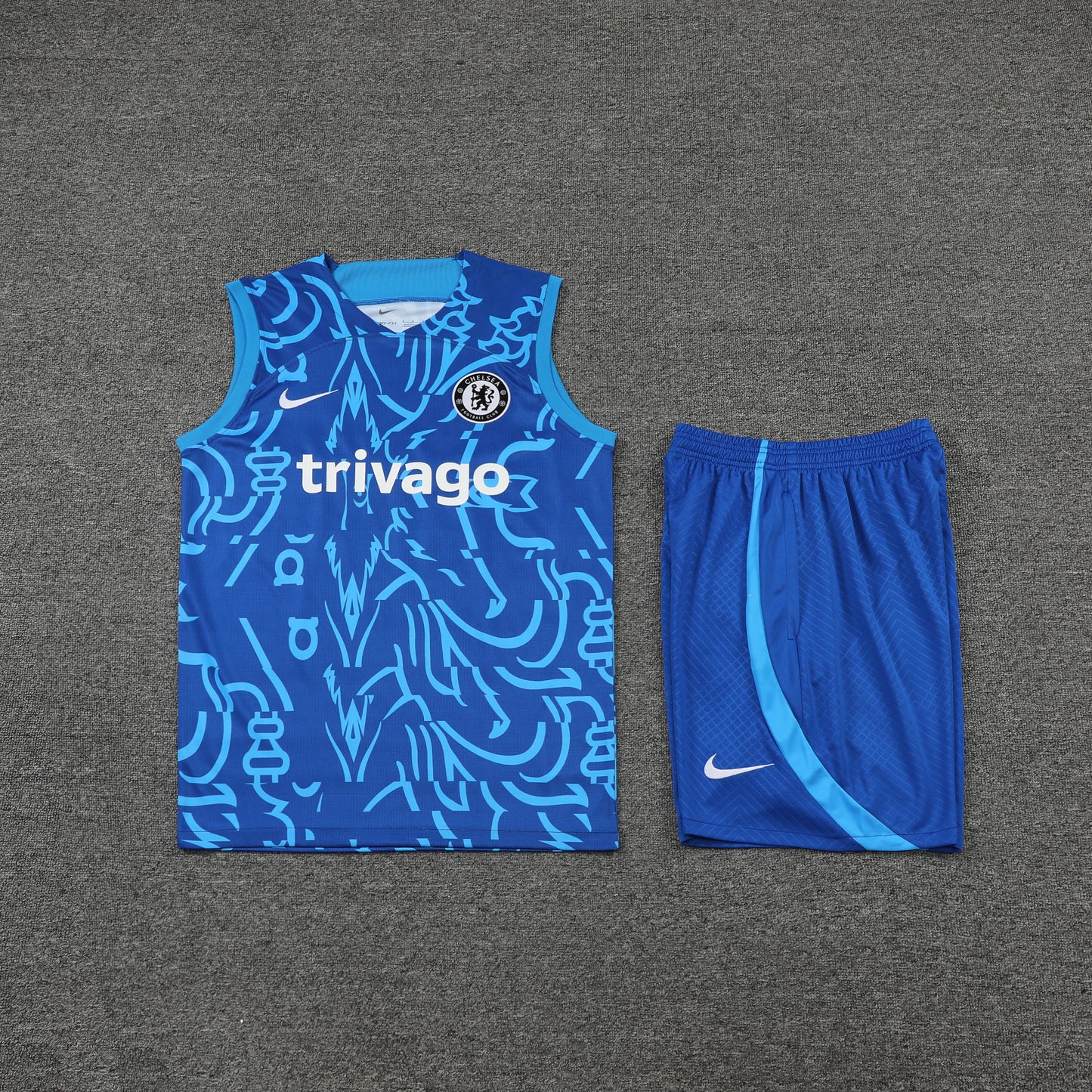 Chelsea Vest Set-Blue