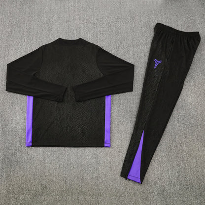 Barcelona Tracksuit-Black and Purple