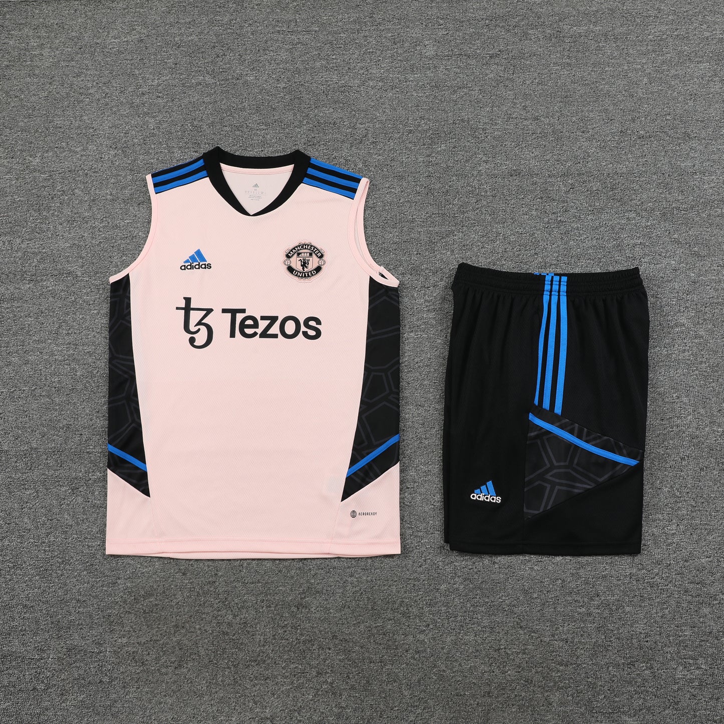Manchester United Vest Set-Cream and Black