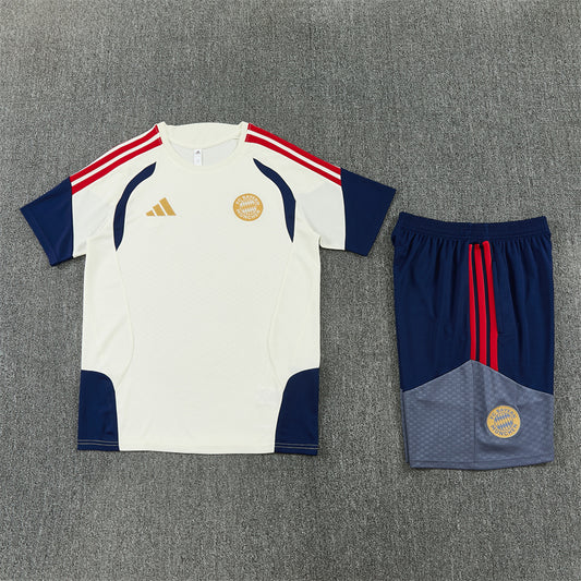 FC Bayern Munich Shorts Set-White and Navy Blue