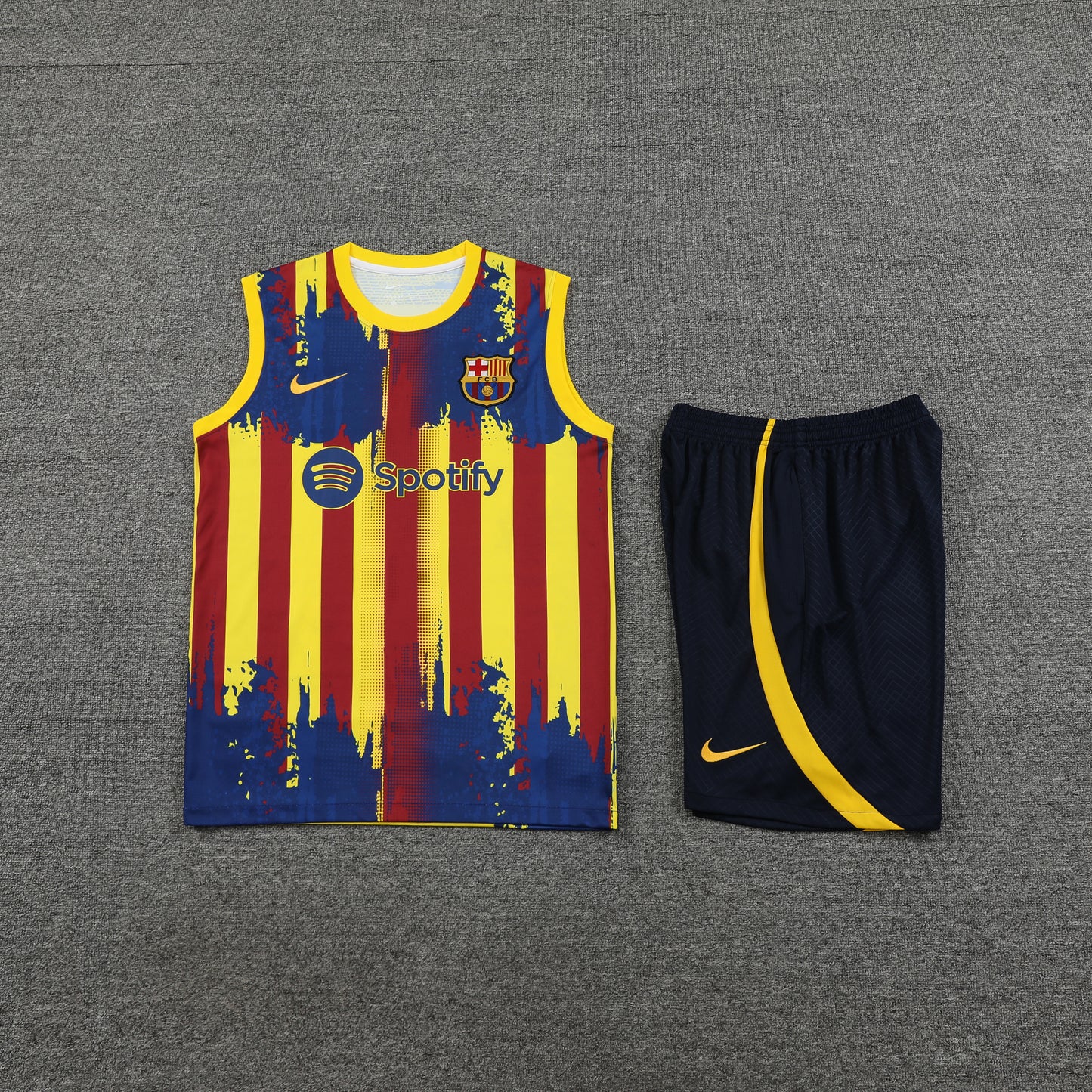 Barcelona Vest Set-Red, Yellow and Blue