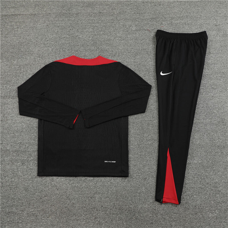 Liverpool Tracksuit-Black and Red
