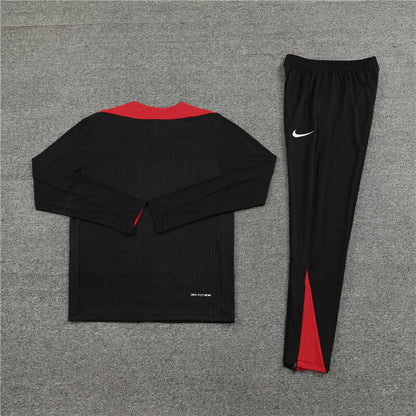 Liverpool Tracksuit-Black and Red