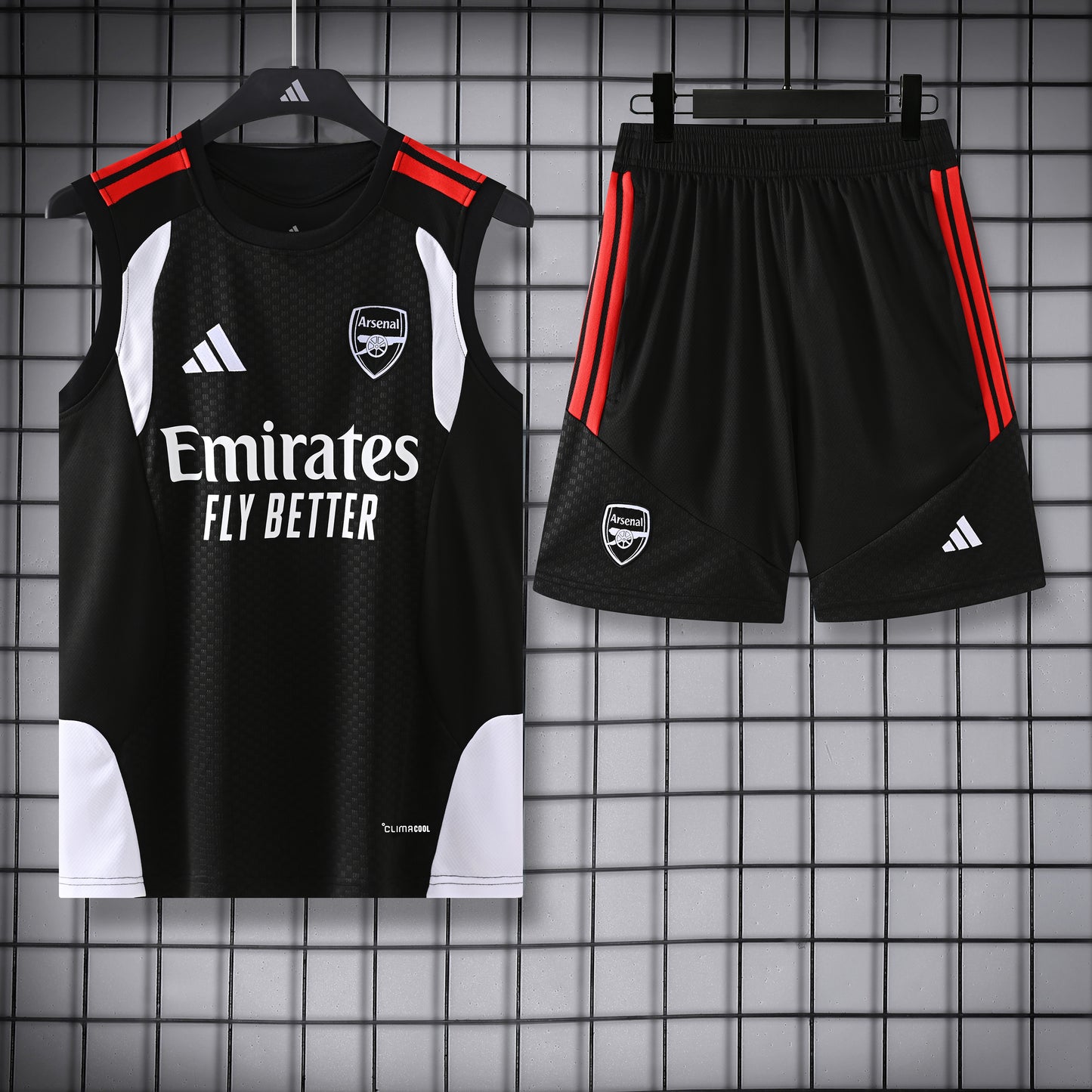 Arsenal Vest Set-Black and White