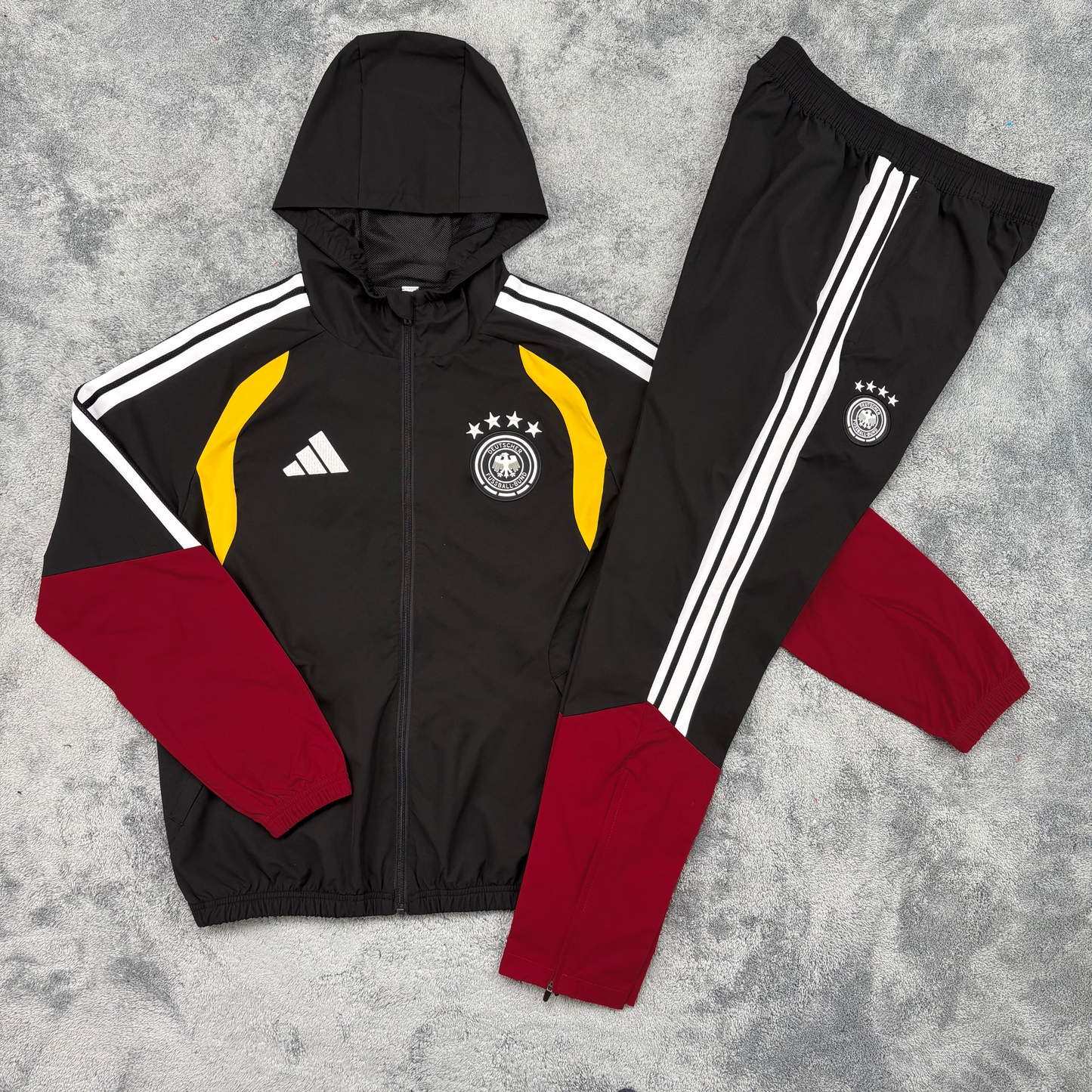 Germany Windbreaker Set - Black
