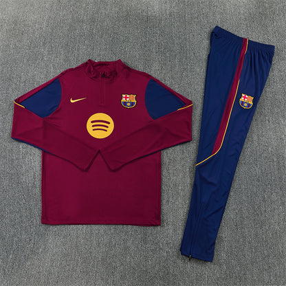 Barcelona Tracksuit-Maroon and Navy Blue