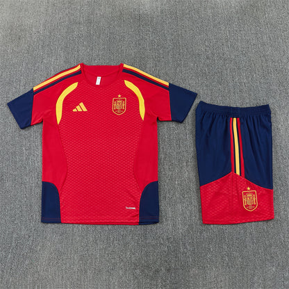 Spain Shorts Set-Red and Navy Blue