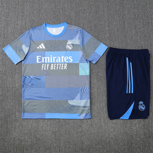 Real Madrid Shorts Set-Grey and Blue